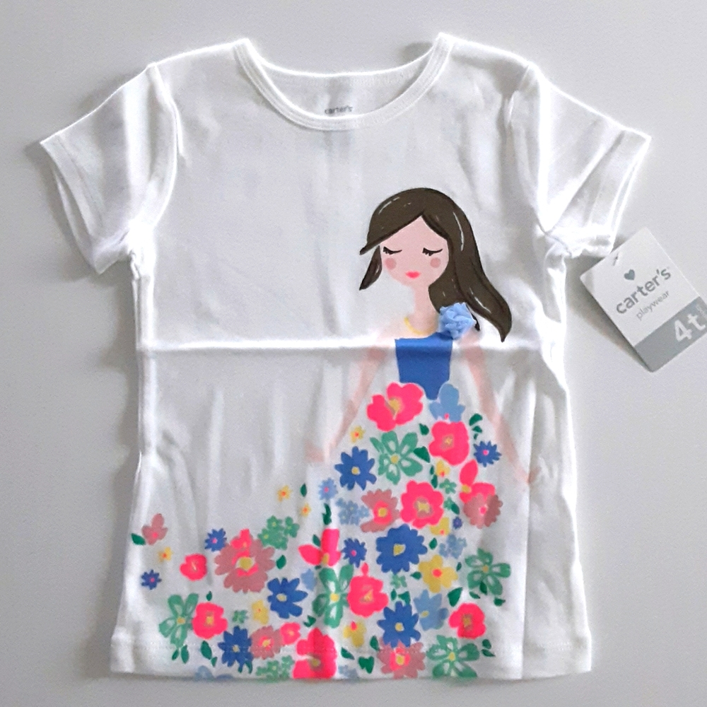 Carters flower girl toddler short sleeve tee